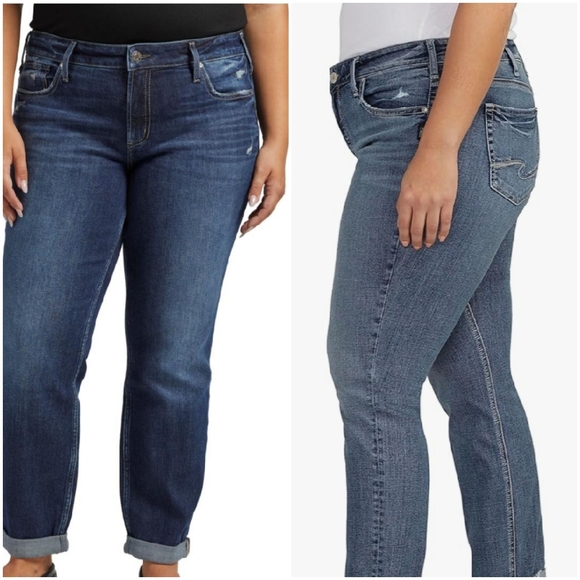 Silver Jeans Denim - SILVER Jeans Co. Boyfriend and Avery Streight Jeans. Bundle of 2. Size 24/29